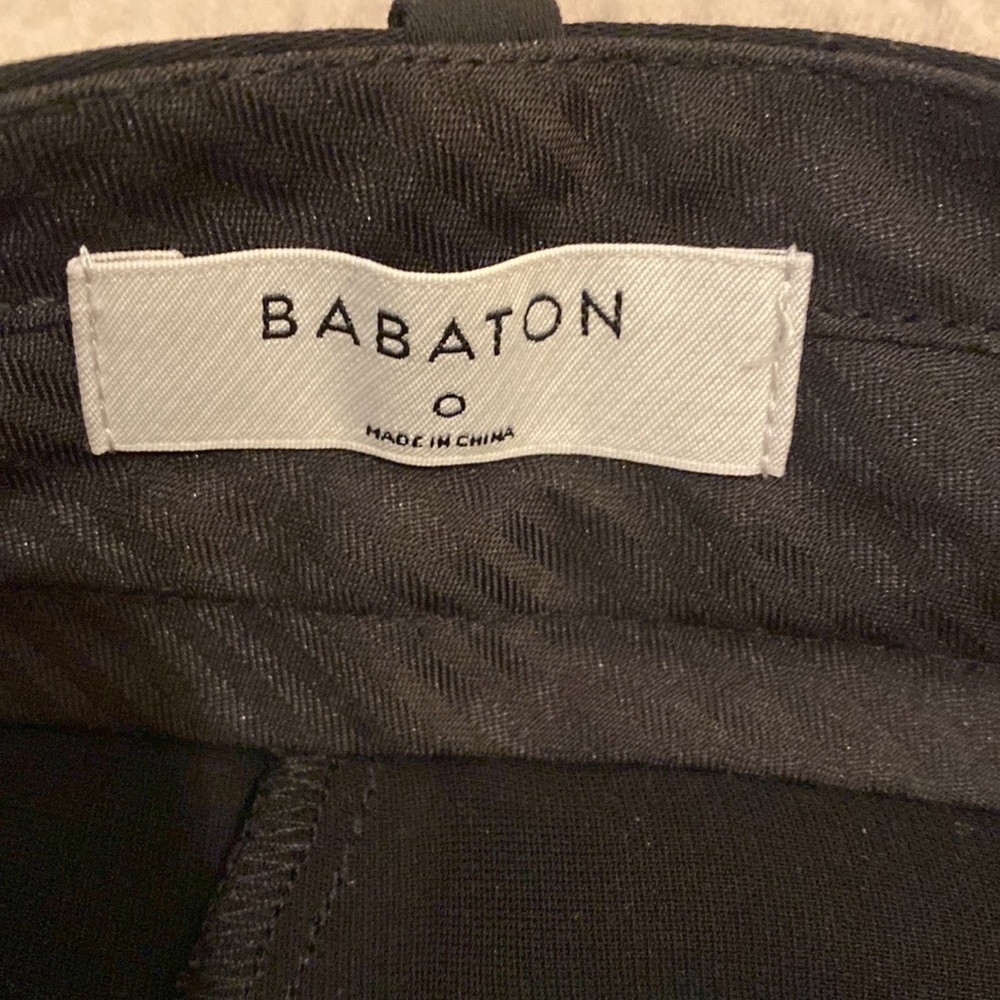 BABATON BLACK CUPRO PANTS WITH POCKETS. Size 0 - Picture 7 of 14